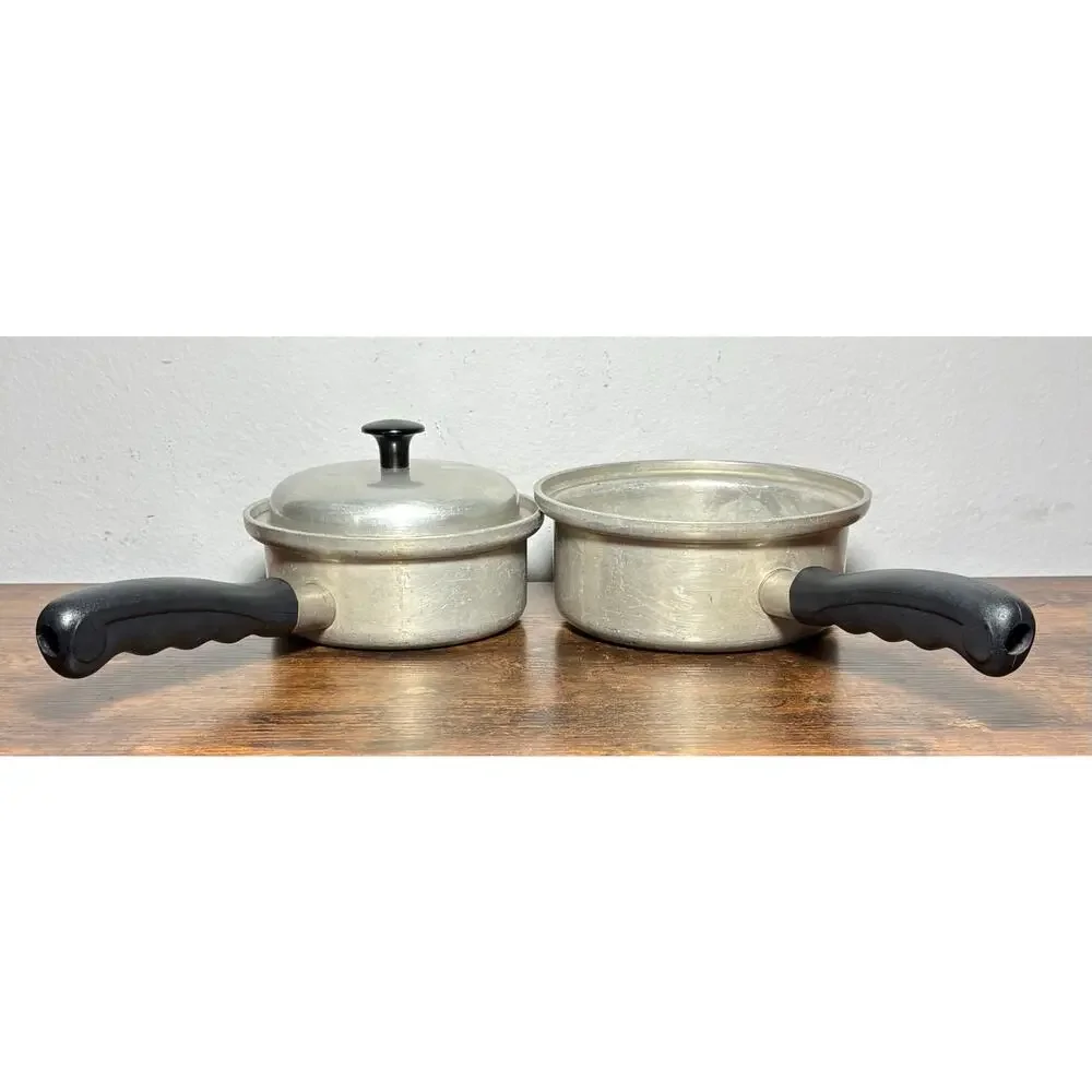 Vintage Vita Craft Aluminum Sauce Pan Set #201N & #200N Made In USA Mid-century